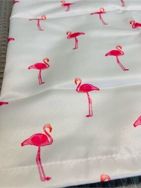 Pink Flamingo Valance Curtains -18x54